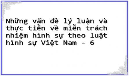 Những vấn đề lý luận và thực tiễn về miễn trách nhiệm hình sự theo luật hình sự Việt Nam - 6