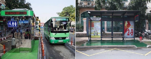 Hình 4 7 Nhà chờ xe buýt hỗ trợ NKT tiếp cận sử dụng tại Hà Nội và TP 1