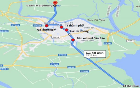 Hình 4 12 Tuyến xe buýt chất lượng cao đề xuất Lộ trình thực hiện Hải 1