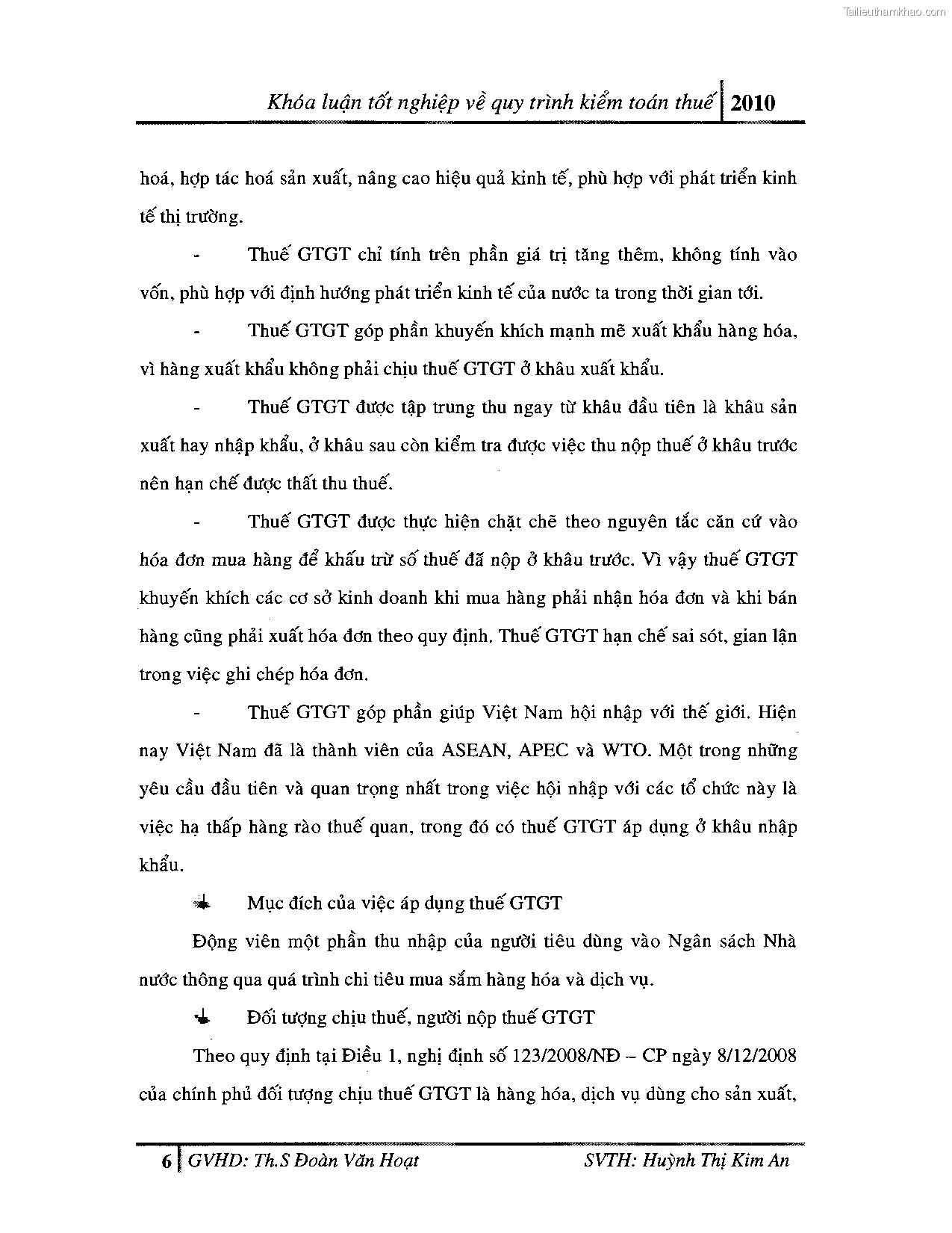 Khoa luan tot nghiep quy trinh kiem toan thue gia tri gia tang v thue thu nhap doanh nghiep tai cong ty tnhh dv tu van tai chinh ke toan v kiem toan phia nam aascsc trang 14