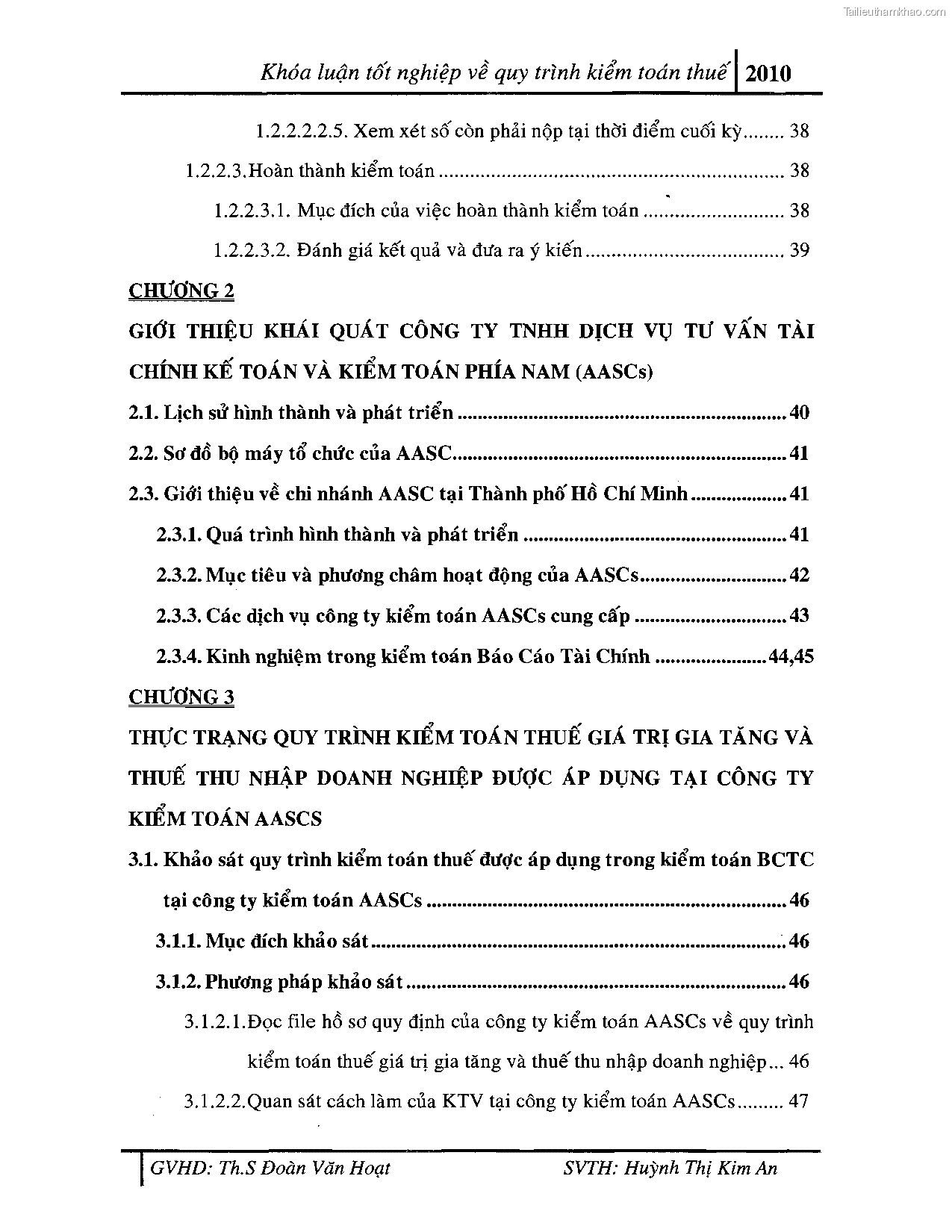 Khoa luan tot nghiep quy trinh kiem toan thue gia tri gia tang v thue thu nhap doanh nghiep tai cong ty tnhh dv tu van tai chinh ke toan v kiem toan phia nam aascsc trang 5