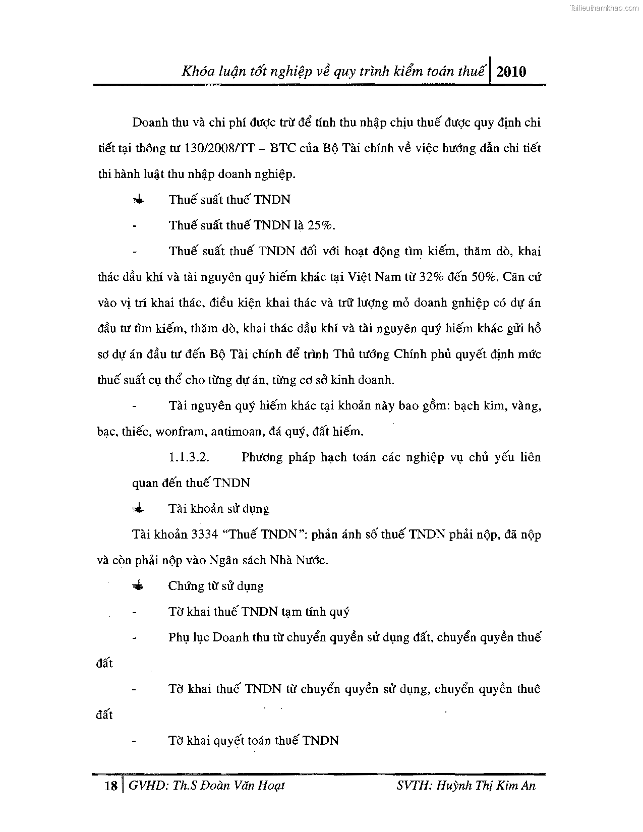 Khoa luan tot nghiep quy trinh kiem toan thue gia tri gia tang v thue thu nhap doanh nghiep tai cong ty tnhh dv tu van tai chinh ke toan v kiem toan phia nam aascsc trang 26