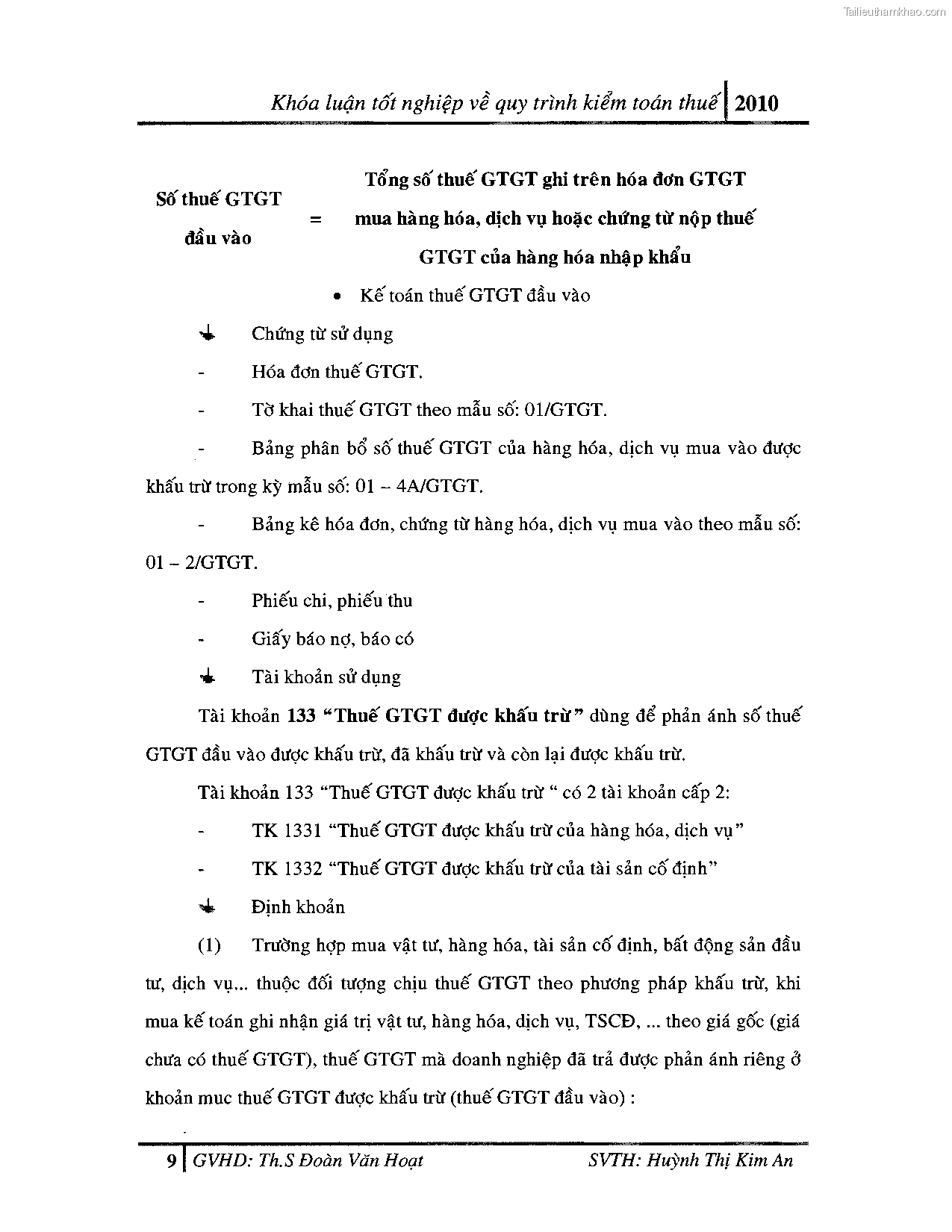 Khoa luan tot nghiep quy trinh kiem toan thue gia tri gia tang v thue thu nhap doanh nghiep tai cong ty tnhh dv tu van tai chinh ke toan v kiem toan phia nam aascsc trang 17
