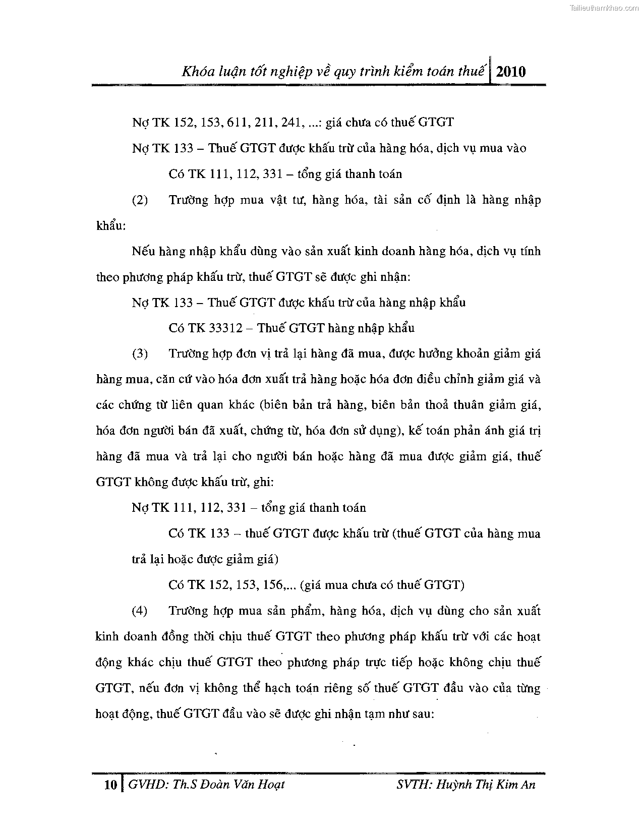 Khoa luan tot nghiep quy trinh kiem toan thue gia tri gia tang v thue thu nhap doanh nghiep tai cong ty tnhh dv tu van tai chinh ke toan v kiem toan phia nam aascsc trang 18