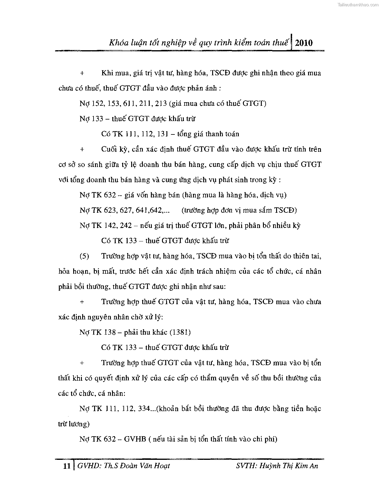 Khoa luan tot nghiep quy trinh kiem toan thue gia tri gia tang v thue thu nhap doanh nghiep tai cong ty tnhh dv tu van tai chinh ke toan v kiem toan phia nam aascsc trang 19