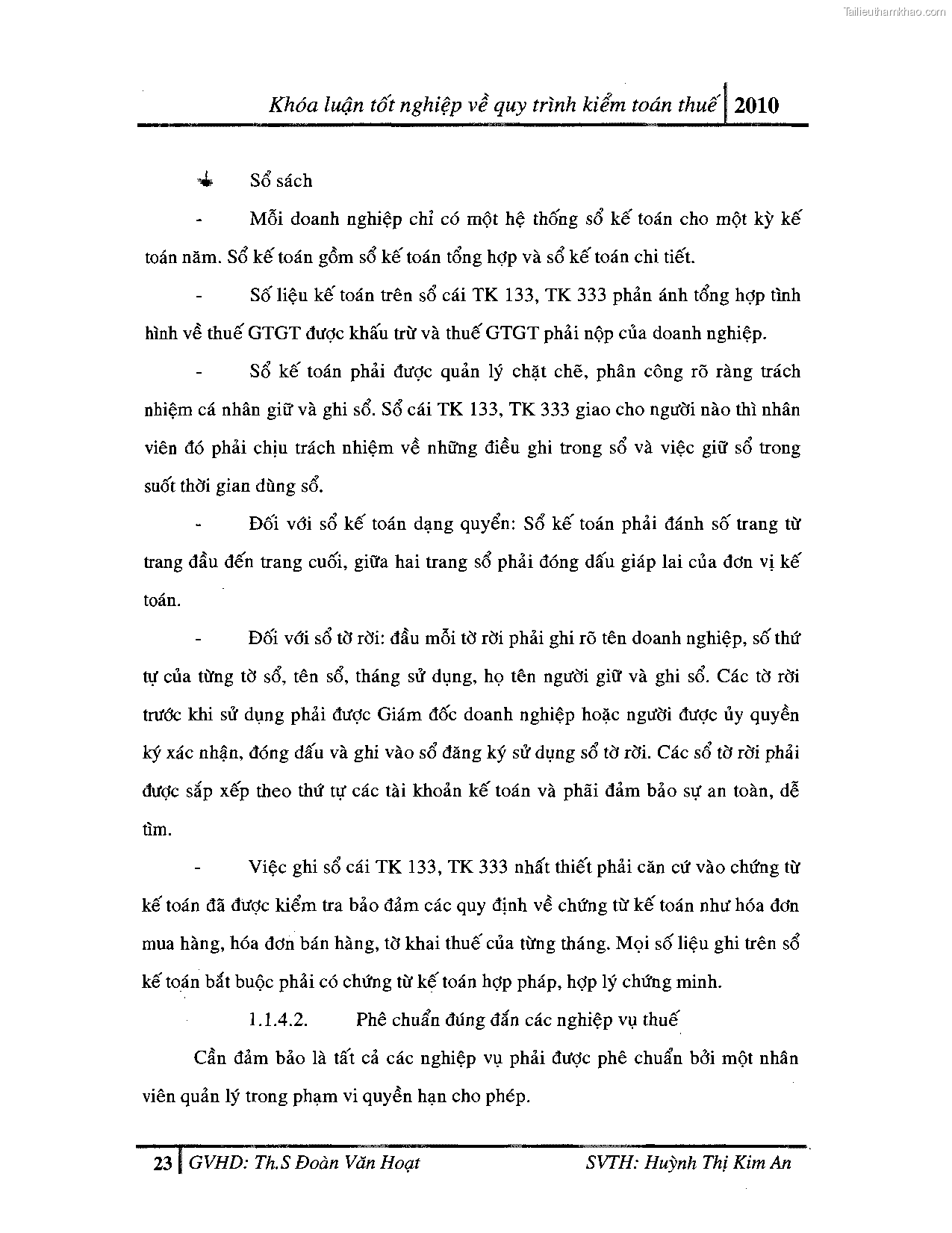 Khoa luan tot nghiep quy trinh kiem toan thue gia tri gia tang v thue thu nhap doanh nghiep tai cong ty tnhh dv tu van tai chinh ke toan v kiem toan phia nam aascsc trang 31