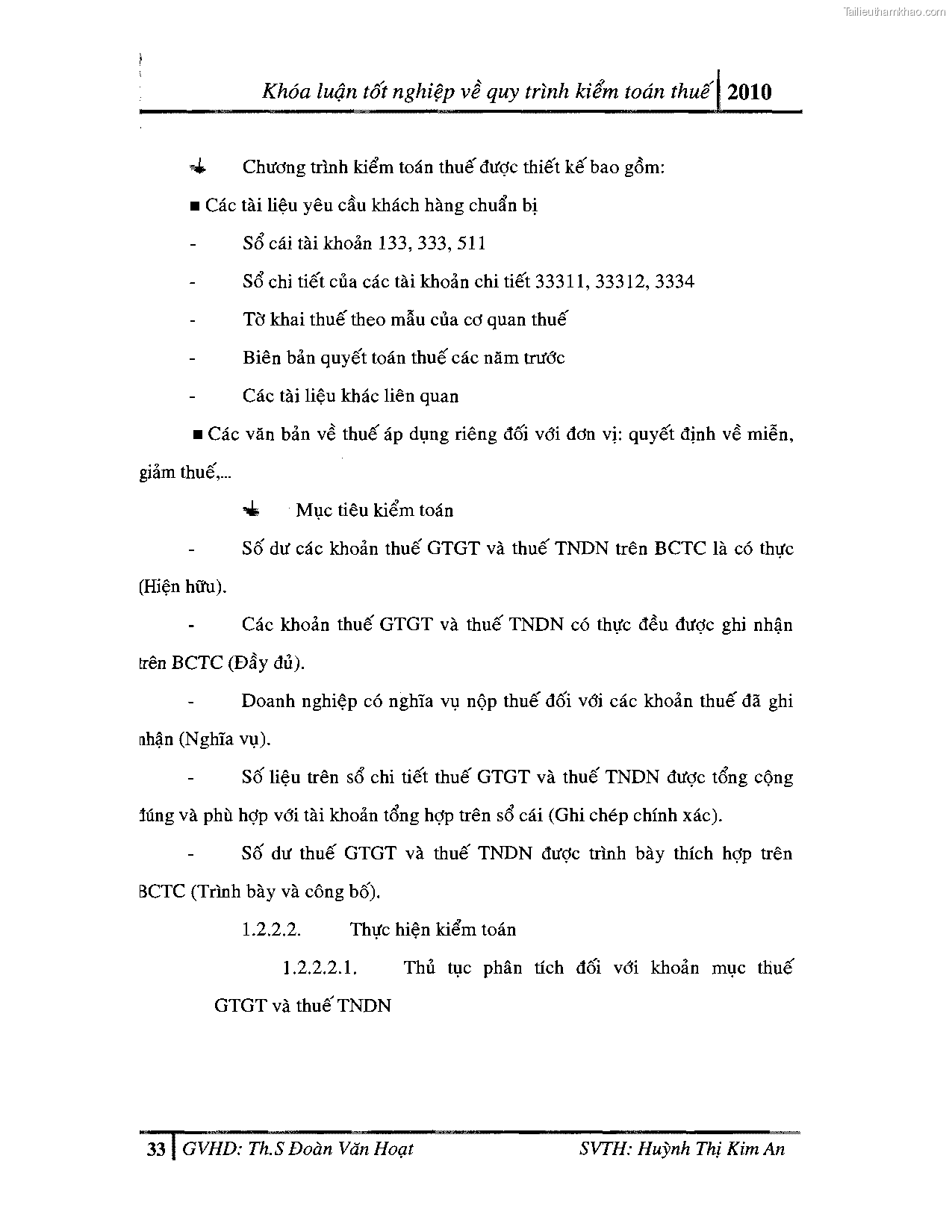 Khoa luan tot nghiep quy trinh kiem toan thue gia tri gia tang v thue thu nhap doanh nghiep tai cong ty tnhh dv tu van tai chinh ke toan v kiem toan phia nam aascsc trang 41