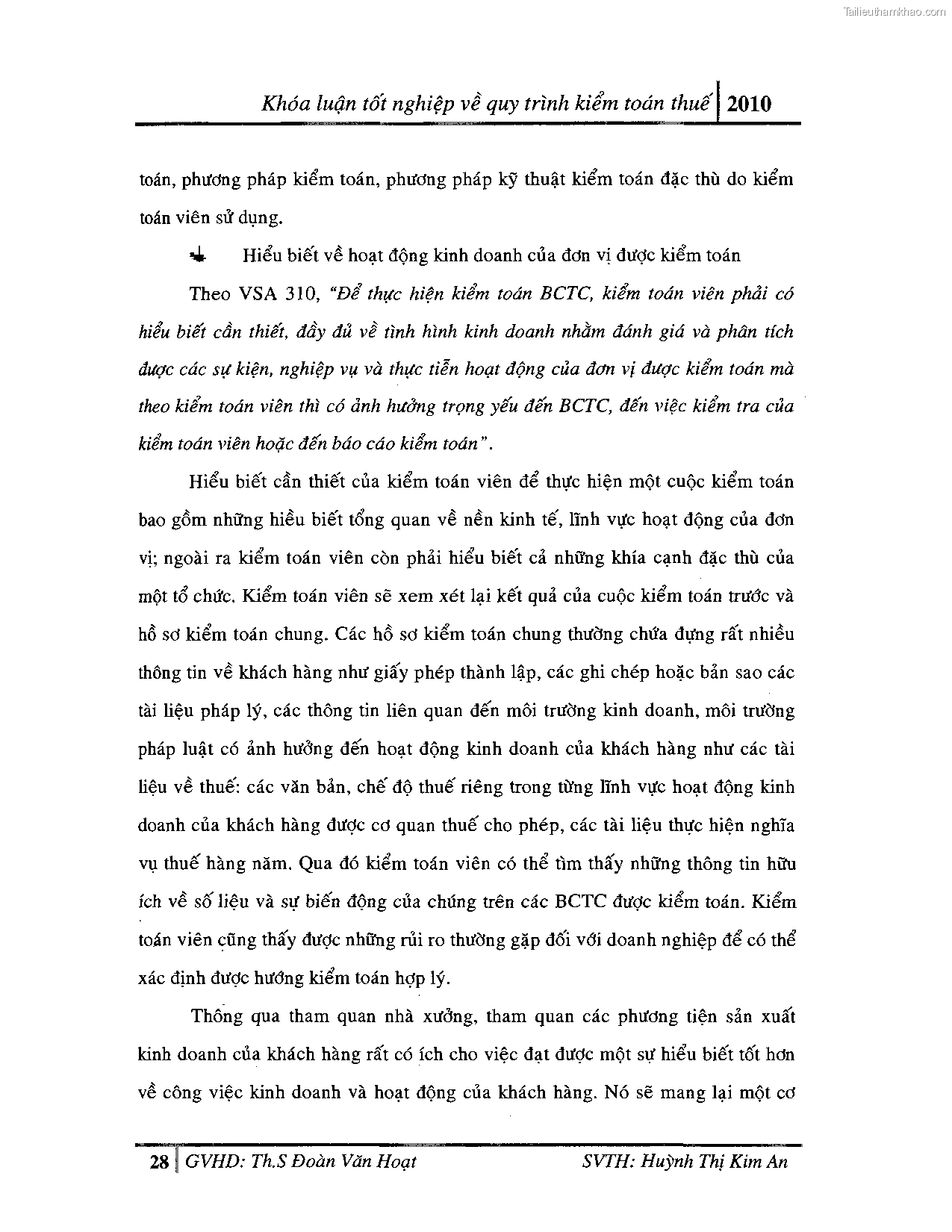 Khoa luan tot nghiep quy trinh kiem toan thue gia tri gia tang v thue thu nhap doanh nghiep tai cong ty tnhh dv tu van tai chinh ke toan v kiem toan phia nam aascsc trang 36