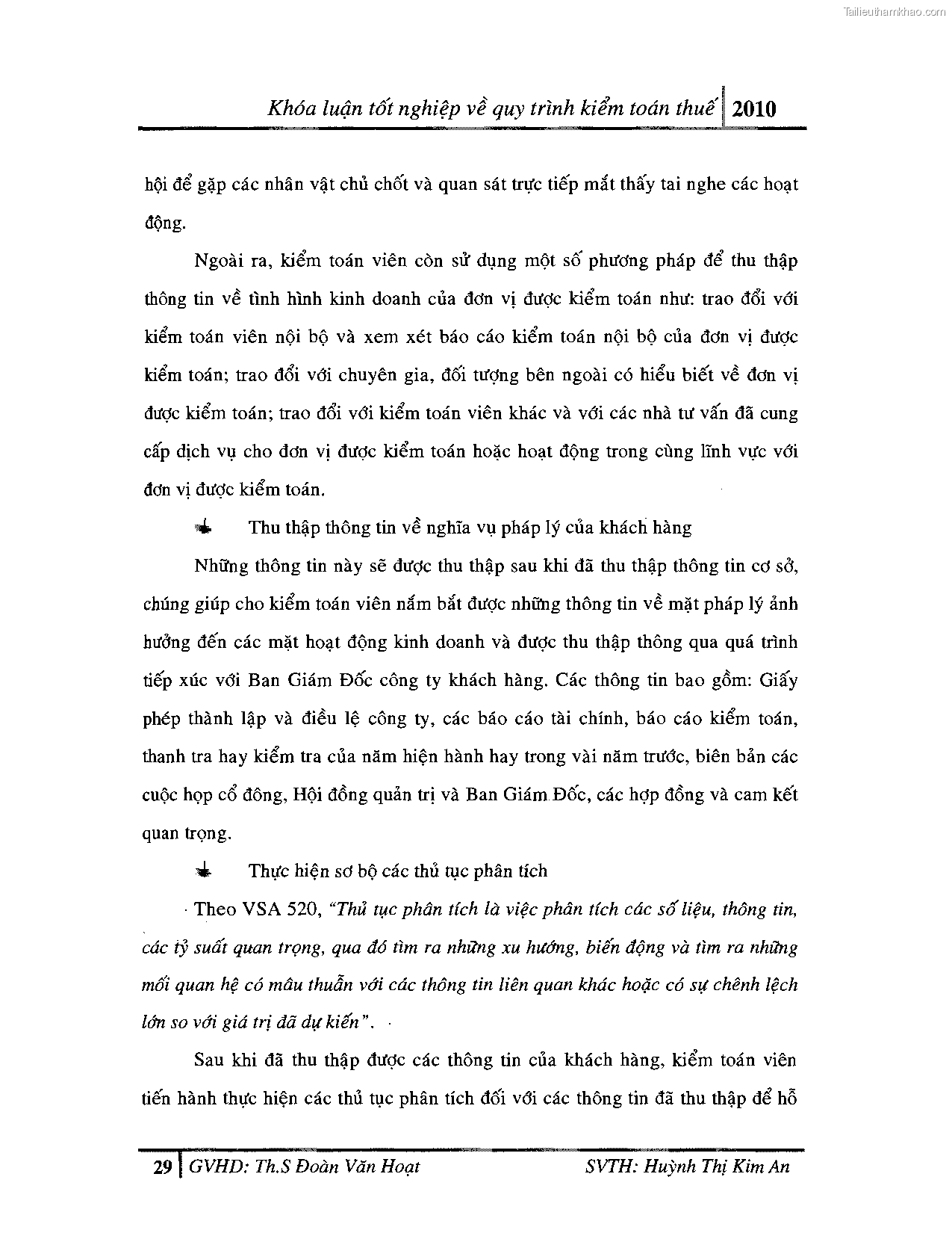 Khoa luan tot nghiep quy trinh kiem toan thue gia tri gia tang v thue thu nhap doanh nghiep tai cong ty tnhh dv tu van tai chinh ke toan v kiem toan phia nam aascsc trang 37