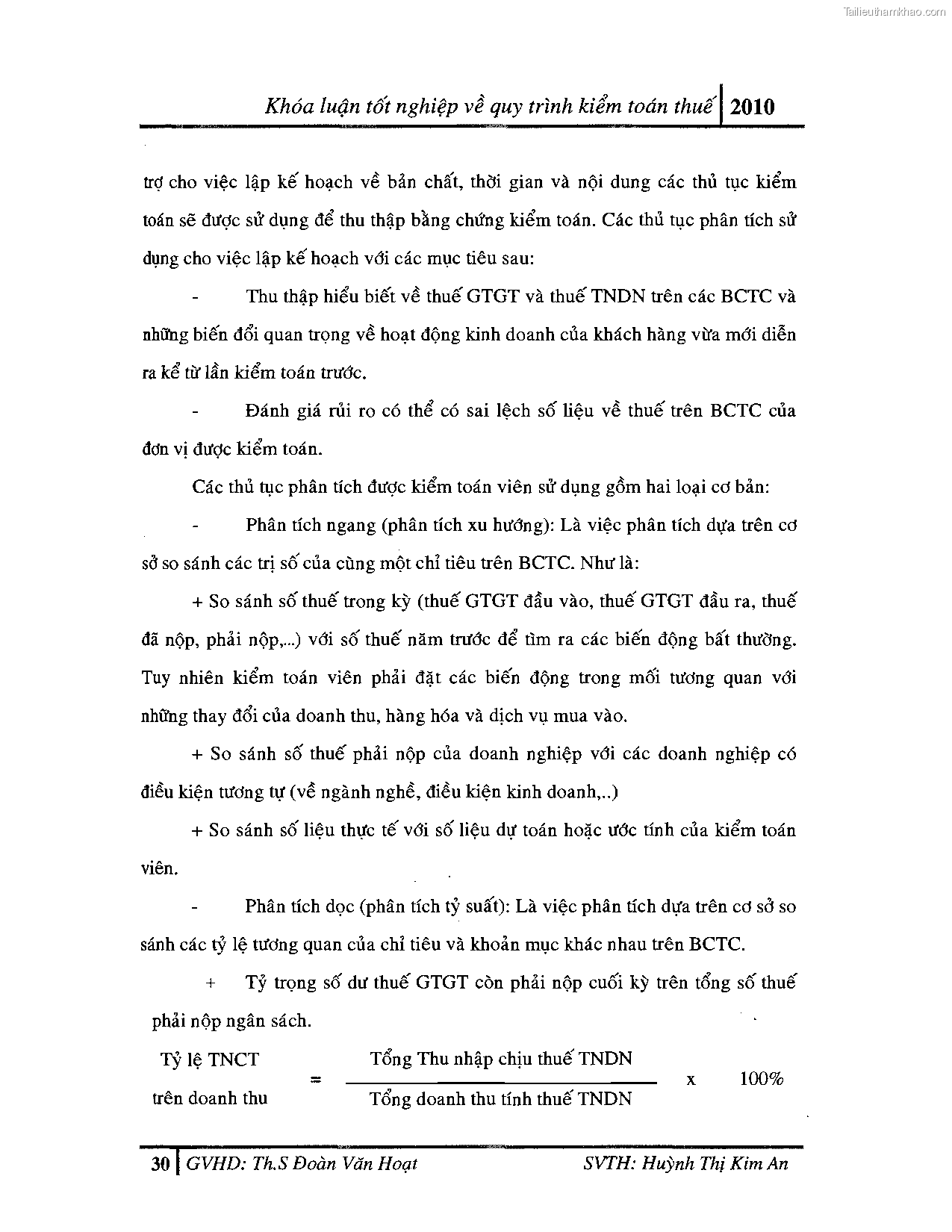 Khoa luan tot nghiep quy trinh kiem toan thue gia tri gia tang v thue thu nhap doanh nghiep tai cong ty tnhh dv tu van tai chinh ke toan v kiem toan phia nam aascsc trang 38