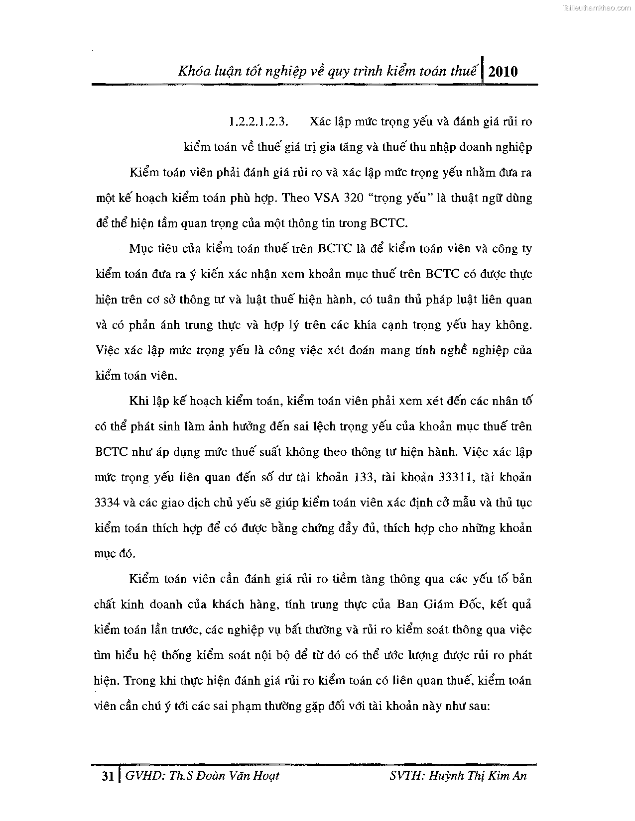Khoa luan tot nghiep quy trinh kiem toan thue gia tri gia tang v thue thu nhap doanh nghiep tai cong ty tnhh dv tu van tai chinh ke toan v kiem toan phia nam aascsc trang 39