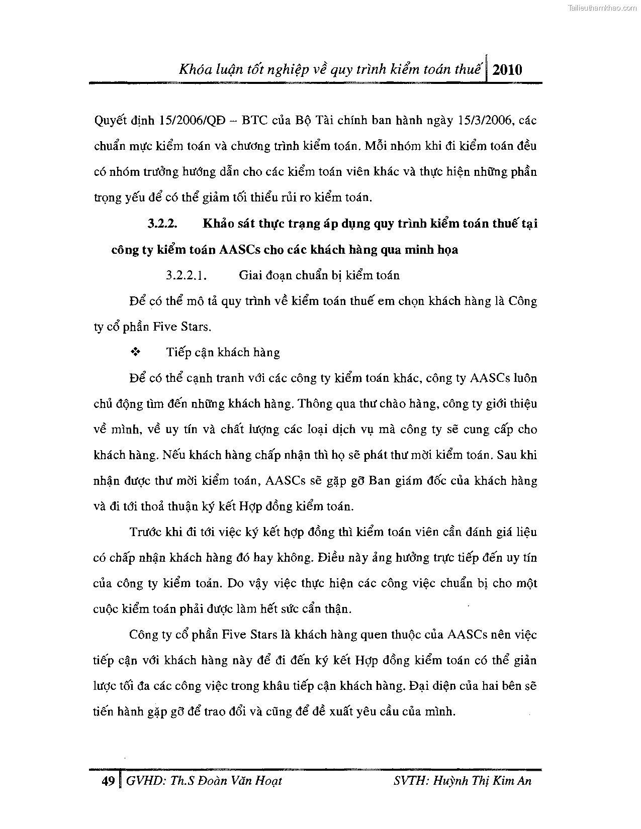 Khoa luan tot nghiep quy trinh kiem toan thue gia tri gia tang v thue thu nhap doanh nghiep tai cong ty tnhh dv tu van tai chinh ke toan v kiem toan phia nam aascsc trang 57