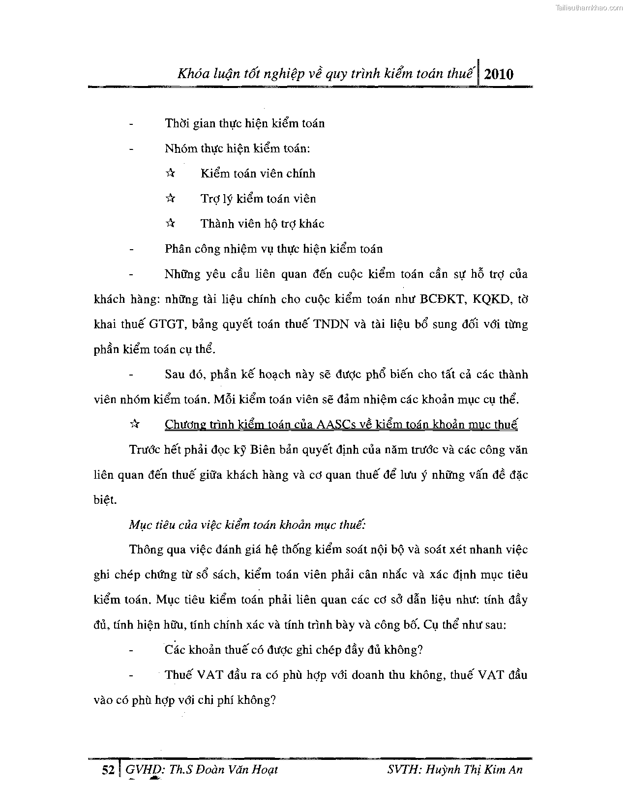 Khoa luan tot nghiep quy trinh kiem toan thue gia tri gia tang v thue thu nhap doanh nghiep tai cong ty tnhh dv tu van tai chinh ke toan v kiem toan phia nam aascsc trang 60