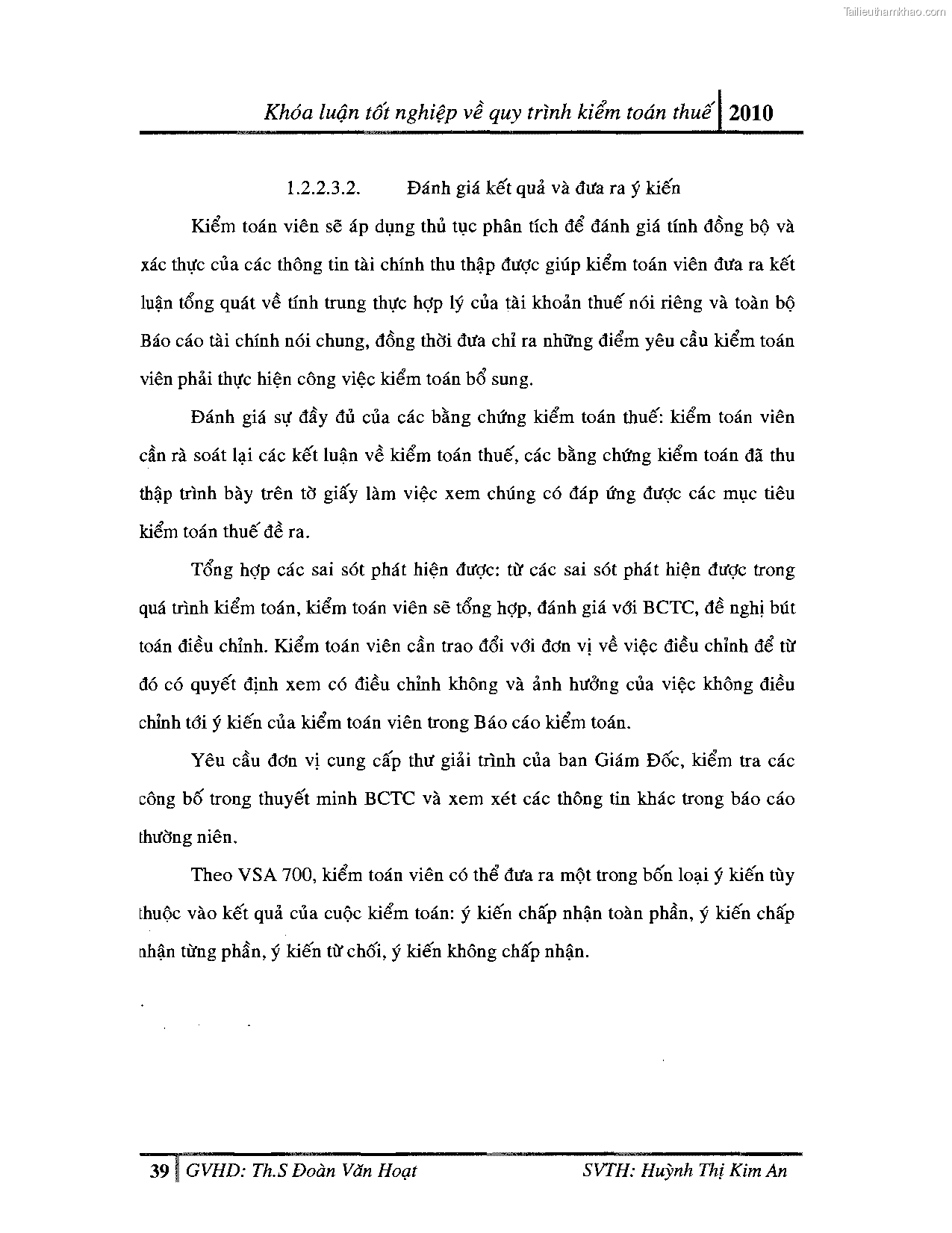 Khoa luan tot nghiep quy trinh kiem toan thue gia tri gia tang v thue thu nhap doanh nghiep tai cong ty tnhh dv tu van tai chinh ke toan v kiem toan phia nam aascsc trang 47