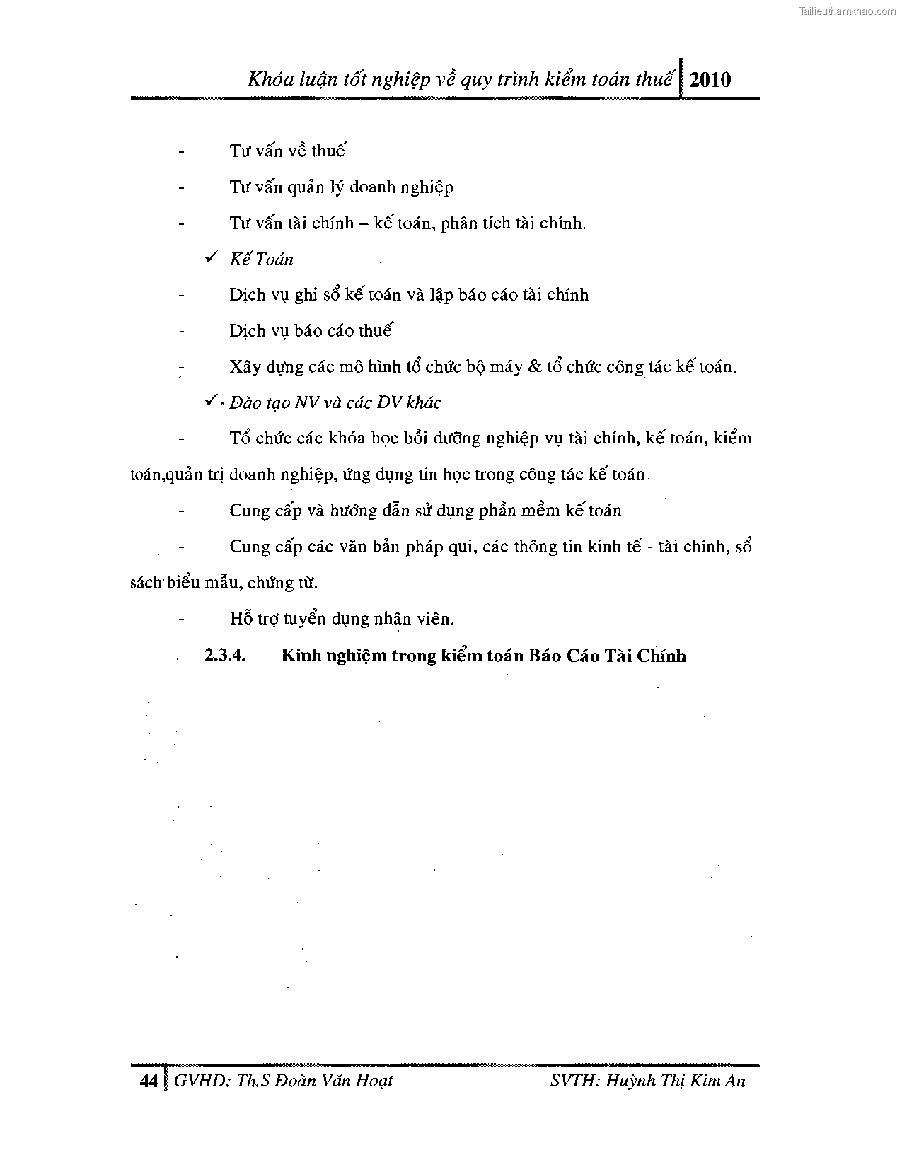 Khoa luan tot nghiep quy trinh kiem toan thue gia tri gia tang v thue thu nhap doanh nghiep tai cong ty tnhh dv tu van tai chinh ke toan v kiem toan phia nam aascsc trang 52