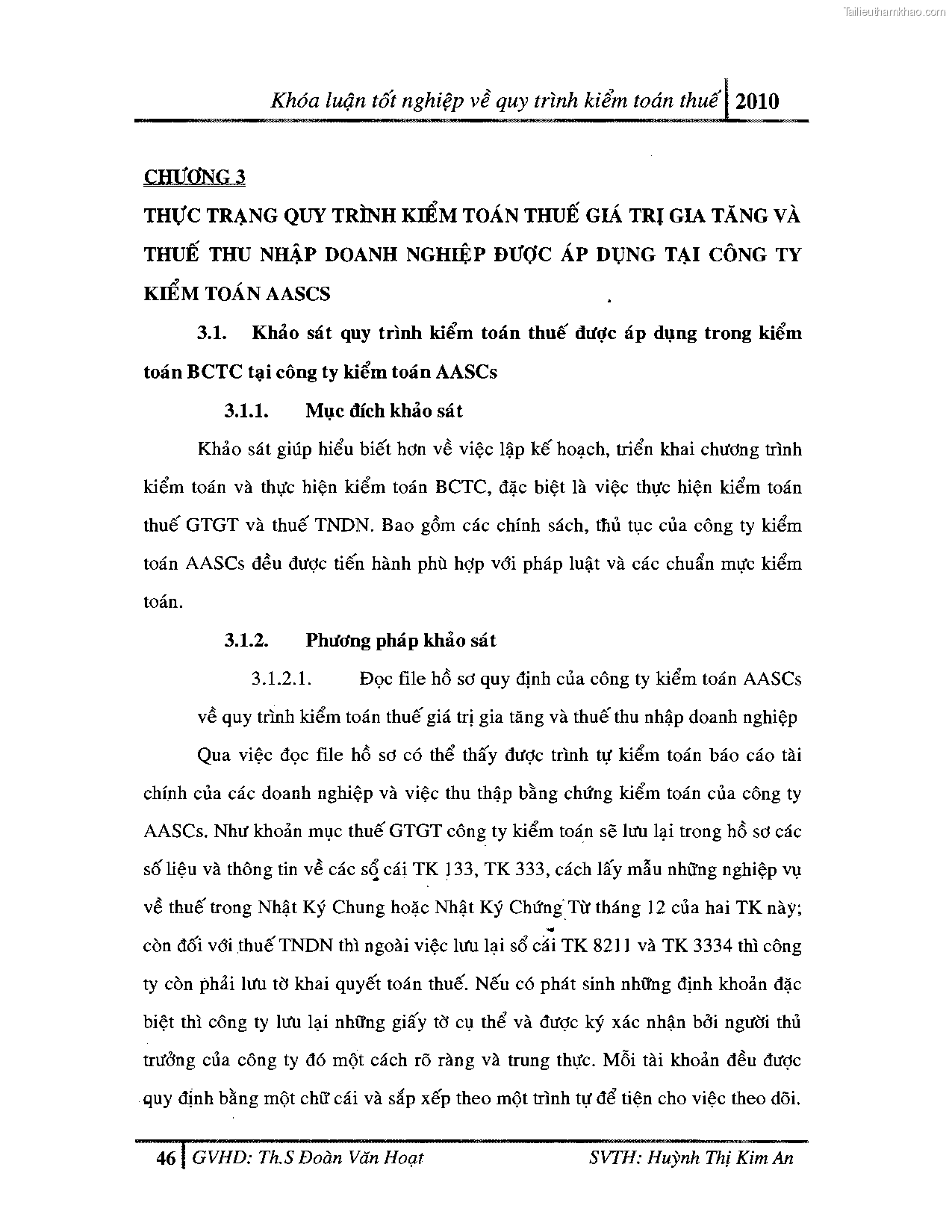 Khoa luan tot nghiep quy trinh kiem toan thue gia tri gia tang v thue thu nhap doanh nghiep tai cong ty tnhh dv tu van tai chinh ke toan v kiem toan phia nam aascsc trang 54