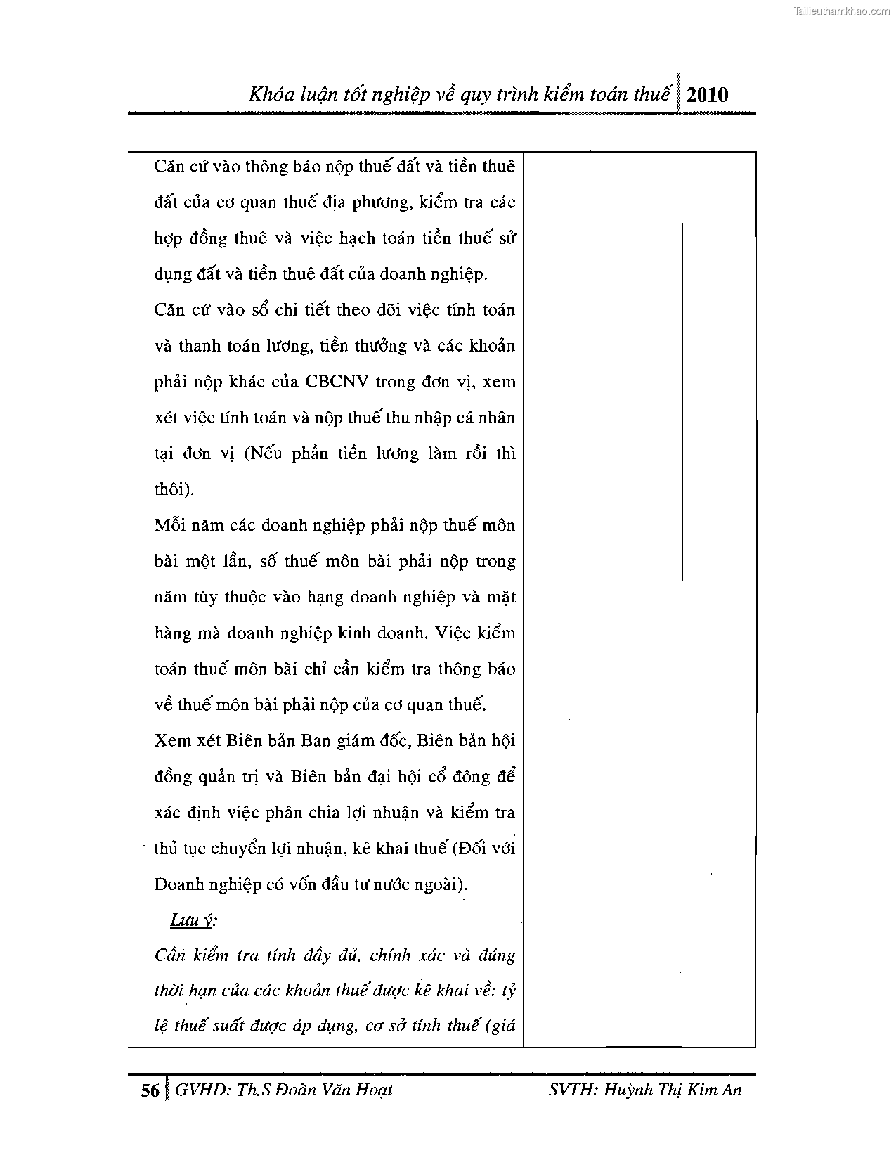 Khoa luan tot nghiep quy trinh kiem toan thue gia tri gia tang v thue thu nhap doanh nghiep tai cong ty tnhh dv tu van tai chinh ke toan v kiem toan phia nam aascsc trang 64