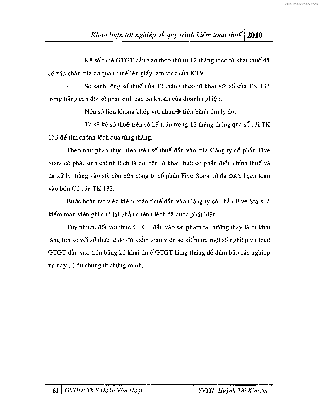 Khoa luan tot nghiep quy trinh kiem toan thue gia tri gia tang v thue thu nhap doanh nghiep tai cong ty tnhh dv tu van tai chinh ke toan v kiem toan phia nam aascsc trang 69