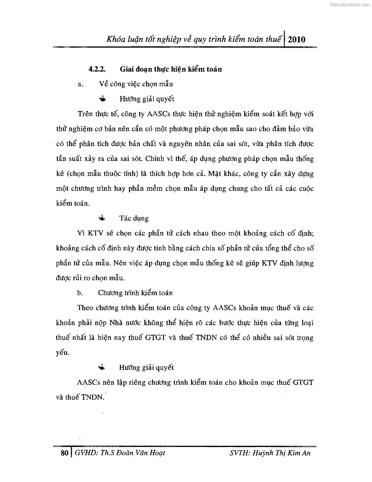 Khoa luan tot nghiep quy trinh kiem toan thue gia tri gia tang v thue thu nhap doanh nghiep tai cong ty tnhh dv tu van tai chinh ke toan v kiem toan phia nam aascsc trang 88