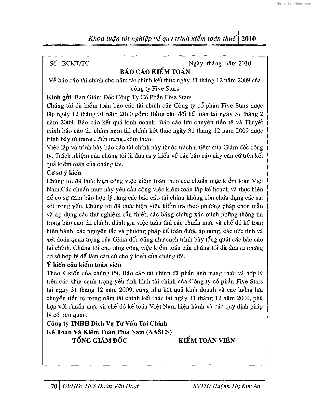 Khoa luan tot nghiep quy trinh kiem toan thue gia tri gia tang v thue thu nhap doanh nghiep tai cong ty tnhh dv tu van tai chinh ke toan v kiem toan phia nam aascsc trang 78