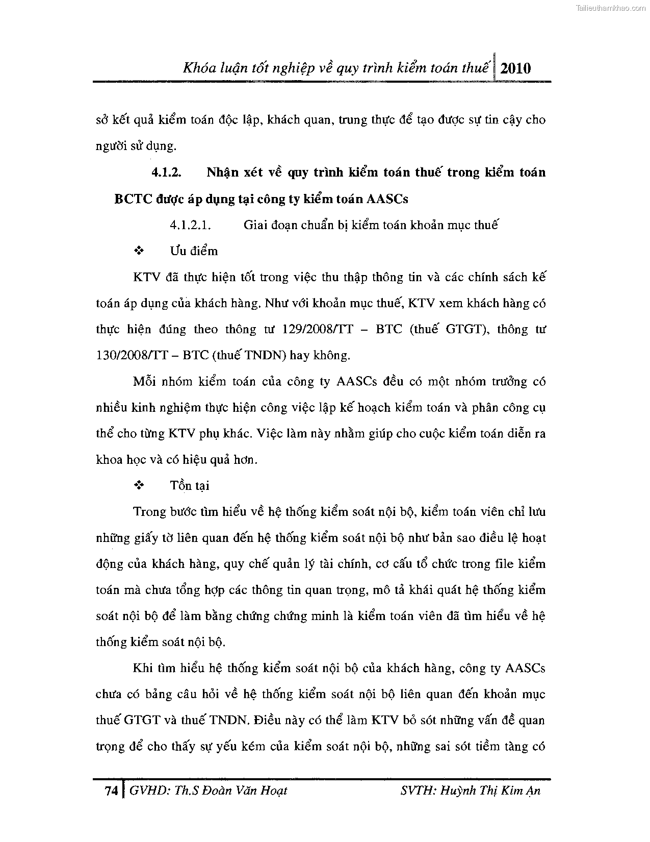 Khoa luan tot nghiep quy trinh kiem toan thue gia tri gia tang v thue thu nhap doanh nghiep tai cong ty tnhh dv tu van tai chinh ke toan v kiem toan phia nam aascsc trang 82