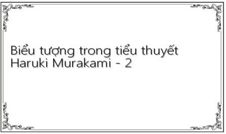 Biểu tượng trong tiểu thuyết Haruki Murakami - 2