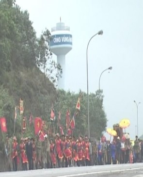 7 3 4 Lễ rước bộ trong lễ hội đền Eo Bạch xã Kỳ Lợi thị xã Kỳ Anh 14