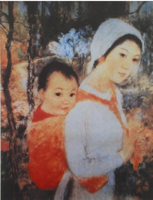 Ảnh 22 Tác phẩm Mẹ địu con Ảnh 23 Tác phẩm Chân dung thiếu phụ 12