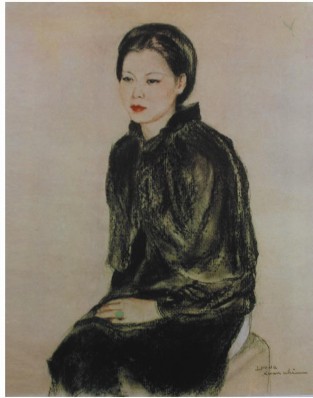 Ảnh 23 Tác phẩm Chân dung thiếu phụ Tác giả LƯƠNG XUÂN NHỊ Khuôn khổ 13