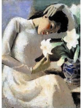 Ảnh 13 Tác phẩm Thiếu nữ bên hoa huệ Tác giả TÔ NGỌC VÂN Khuôn khổ 3