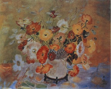 Ảnh 15 Tác phẩm Tĩnh vật Tác giả LÊ PHỔ Khuôn khổ 40 x 50 cm Chất 5