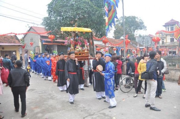 Ảnh 19 Lễ rước cỗ tại lễ hội làng Lưu Xá Hà Nội Nguồn NCS 2014 Ảnh 7