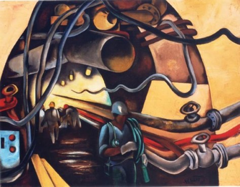 4 2 8 Lê Anh Vân Hầm Sông Đà Sơn dầu 1986 Nguồn http www vietnamfineart com vn 9