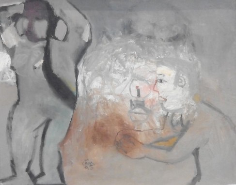 4 2 17 Hoàng Hồng Cẩm Thiếu nữ và đèn dầu Sơn dầu 80x100cm 1995 Nguồn 3