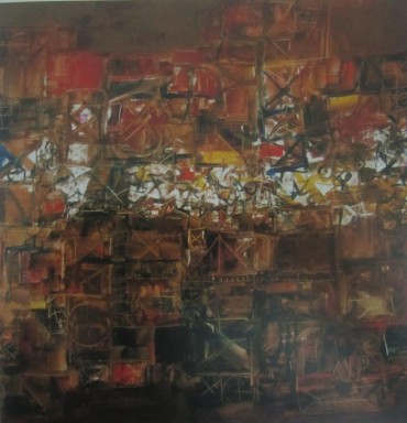 4 2 35 Đào Quốc Huy Đô thị ngột ngạt Sơn dầu 150x150cm 1997 Nguồn Tuyển 5