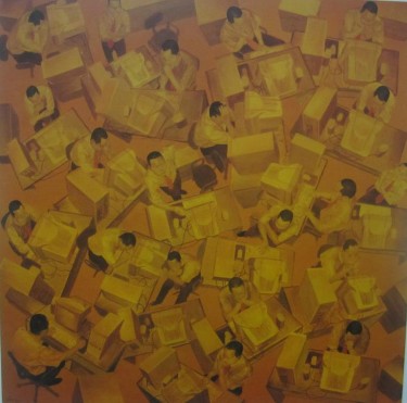 4 2 36 Đào Quốc Huy Thời đại mới Sơn dầu 150x150cm 1999 Nguồn Sách Mỹ 6