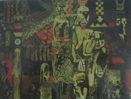 4 2 39 Diệp Quý Hải Năm bơ xát Sơn mài 70x90cm 1995 Nguồn Tuyển tập Mỹ 9