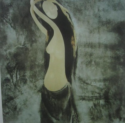 4 2 47 Đinh Quân Trăng rằm Sơn mài 120x120cm 1999 Nguồn Sách Mỹ thuật thủ 1