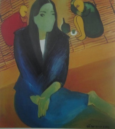 4 2 51 Đỗ Thị Ninh Chân dung nữ họa sĩ Sơn dầu 90 x80cm 2000 Nguồn Sách 5
