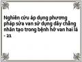 Nghiên cứu áp dụng phương pháp sửa van sử dụng dây chằng nhân tạo trong bệnh hở van hai lá - 21