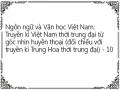 Ngôn ngữ và Văn học Việt Nam: Truyền kì Việt Nam thời trung đại từ góc nhìn huyền thoại (đối chiếu với truyền kì Trung Hoa thời trung đại) - 10
