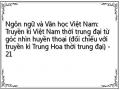 Ngôn ngữ và Văn học Việt Nam: Truyền kì Việt Nam thời trung đại từ góc nhìn huyền thoại (đối chiếu với truyền kì Trung Hoa thời trung đại) - 21