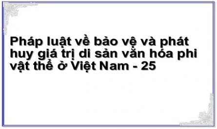 Pháp luật về bảo vệ và phát huy giá trị di sản văn hóa phi vật thể ở Việt Nam - 25
