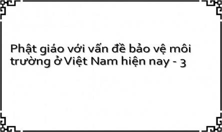 Phật giáo với vấn đề bảo vệ môi trường ở Việt Nam hiện nay - 3