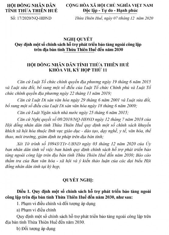 Phụ lục 4 Các quyết định công văn quản lý nhà nước về bảo tàng ngoài 1