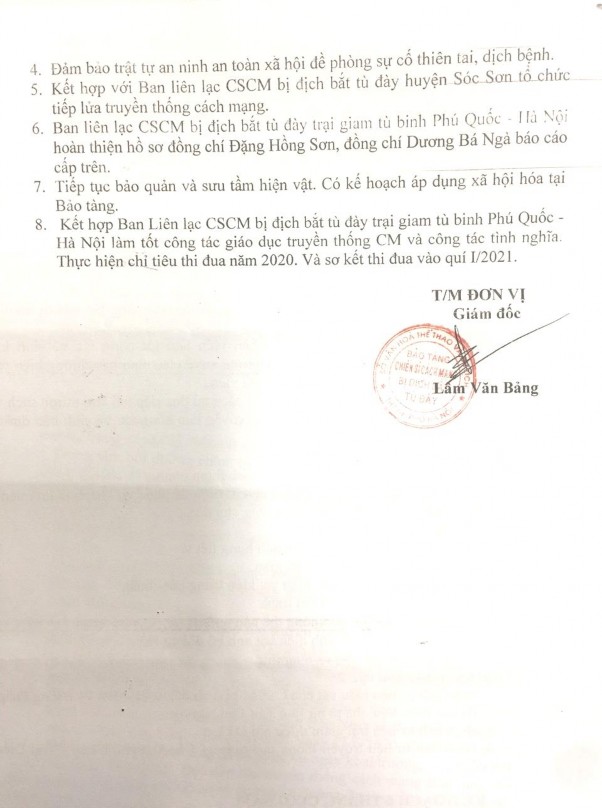 5 7 Quyết định tiếp nhận cán bộ về công tác tại Bảo tàng Chiến sĩ cách 2