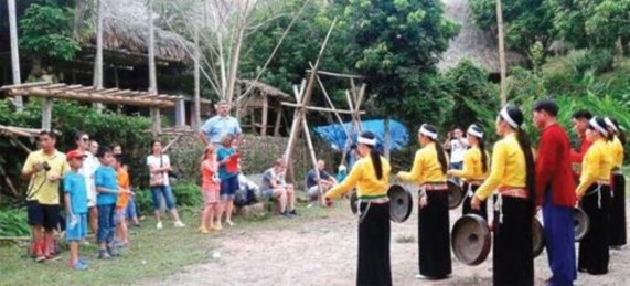 Ảnh 20 Biểu diễn cồng phục vụ du khách tại Bảo tàng Không gian văn hóa 10