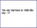 Tản văn Việt Nam từ 1986 đến nay - 17