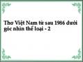 Thơ Việt Nam từ sau 1986 dưới góc nhìn thể loại - 2
