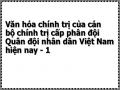 Văn hóa chính trị của cán bộ chính trị cấp phân đội Quân đội nhân dân Việt Nam hiện nay - 1